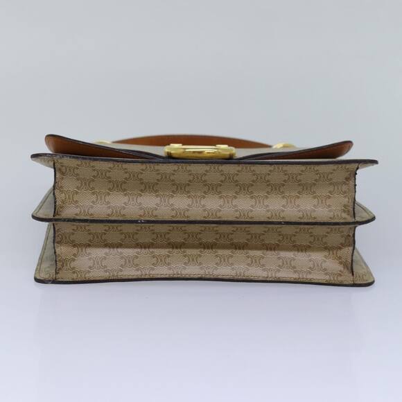 CELINE Macadam Canvas Hand Bag Beige - Picture 9 of 13